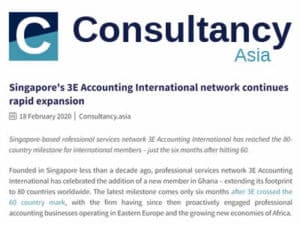 Consultancy.asia: 3E Accounting International Continues Rapid Expansion