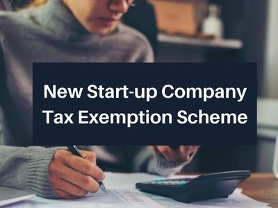 New Start-up Company Tax Exemption Scheme