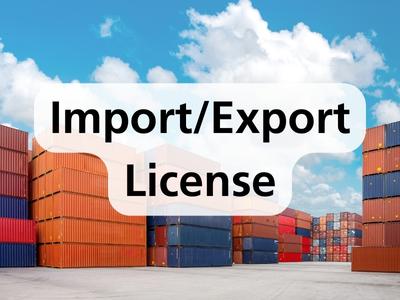 Import/Export License